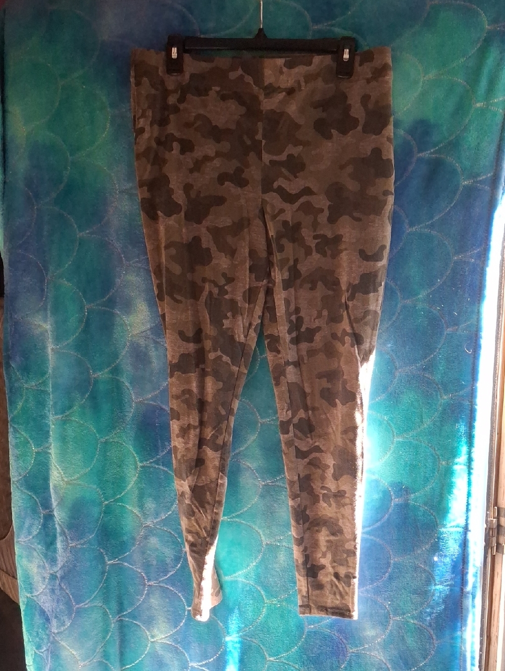 Cato Women's Camouflage Leggings - Olive Green & Brown